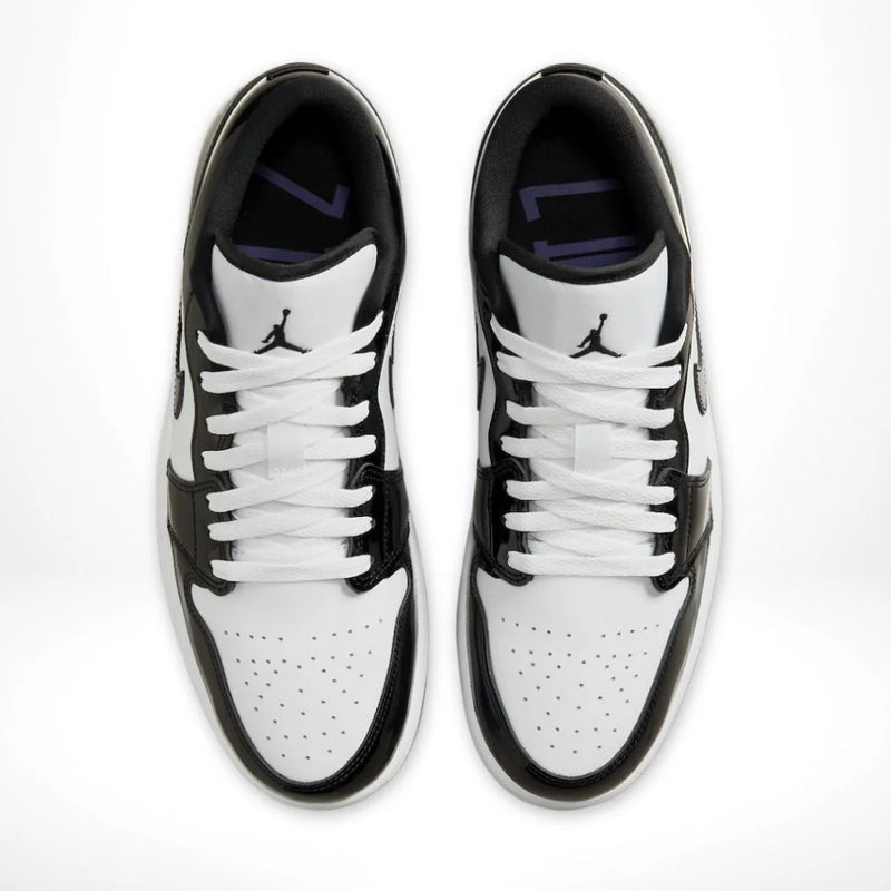 Air Jordan 1 Low Black White Patent Leather