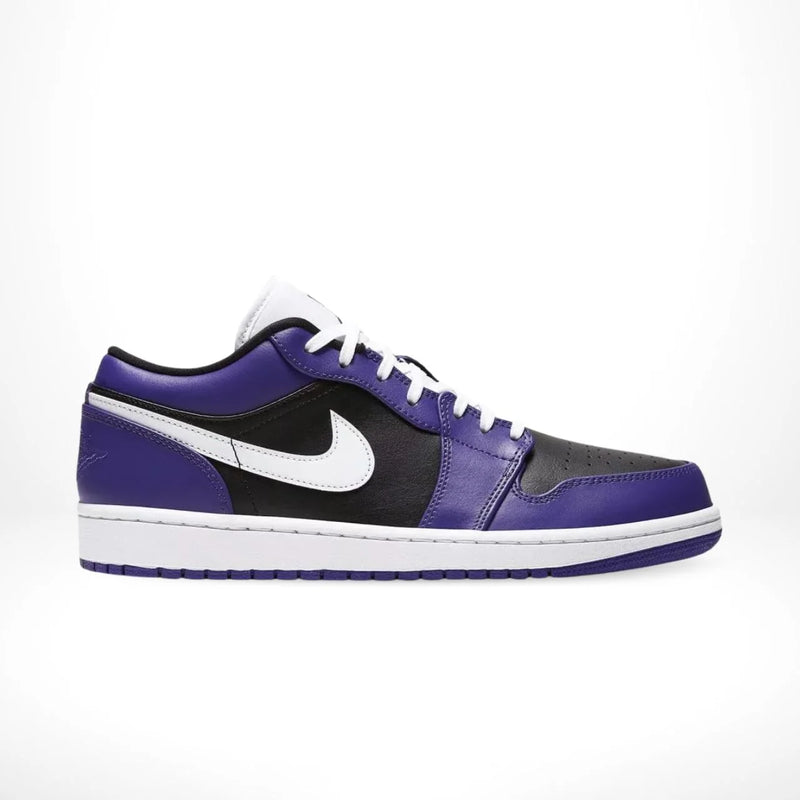 Air Jordan 1 Low Black Purple Leather
