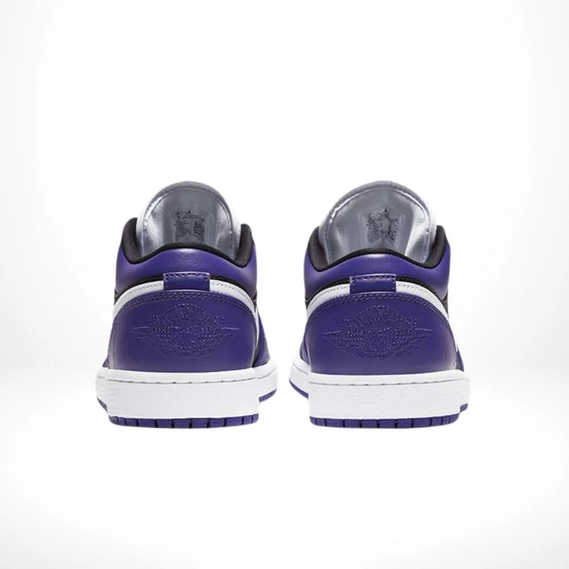 Air Jordan 1 Low Black Purple Leather