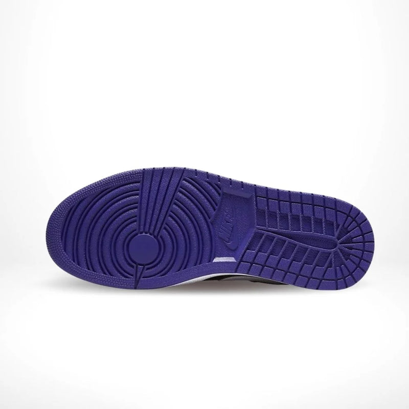 Air Jordan 1 Low Black Purple Leather